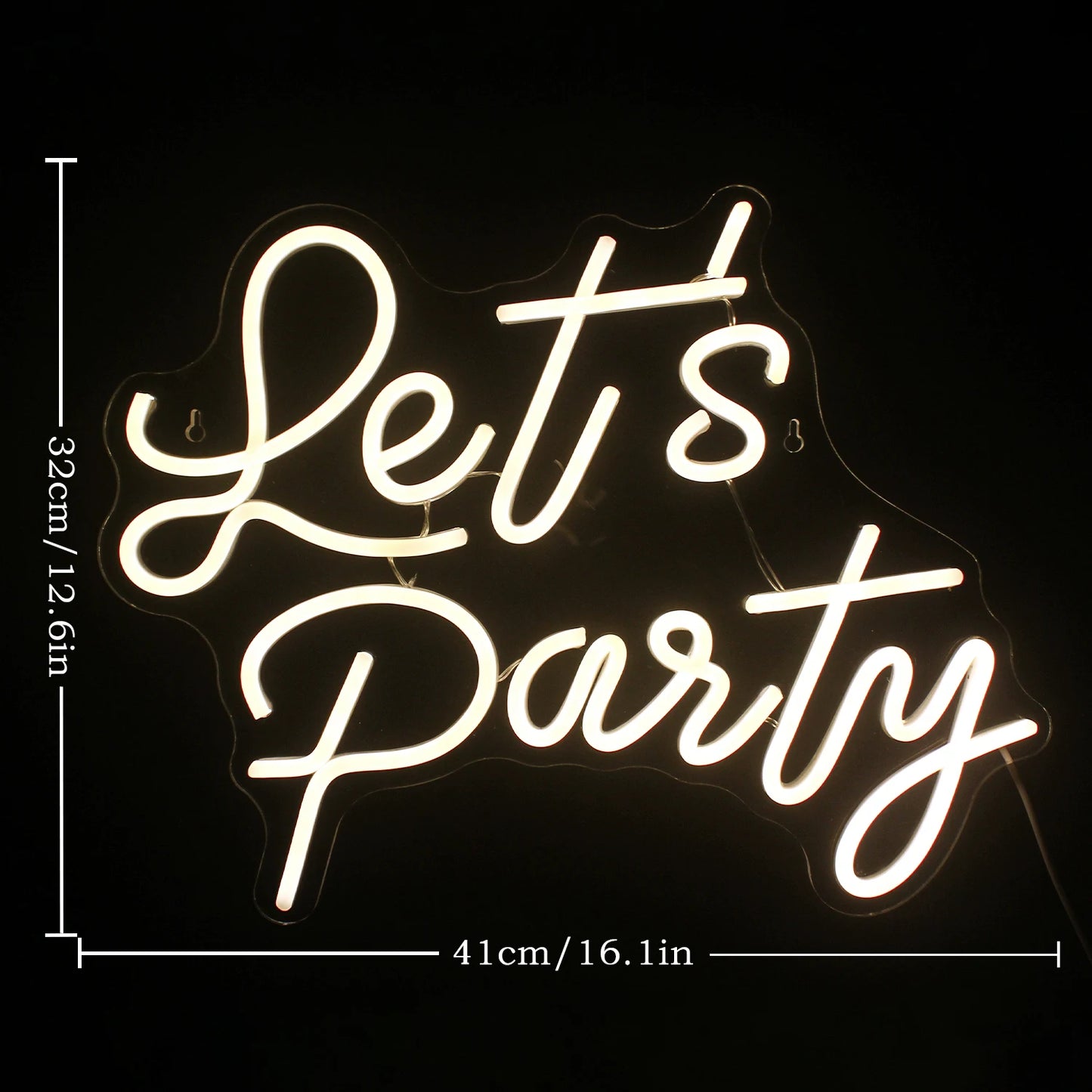 Vamos Festejar Letreiro de LED USB 5V - Econômico