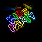 Kids Party – letreiro de néon LED (5 V USB)