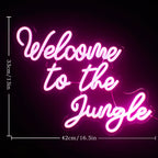 Welcome to the Jungle – letreiro de néon LED (5 V USB)