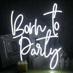 Born to Party – letreiro de néon LED (5 V USB)