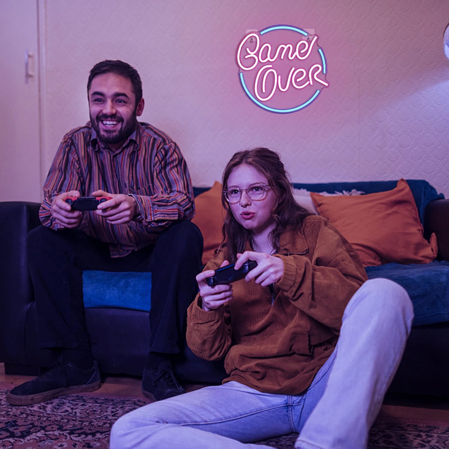 Letreiro de LED "Game Over" 5V USB - Econômico