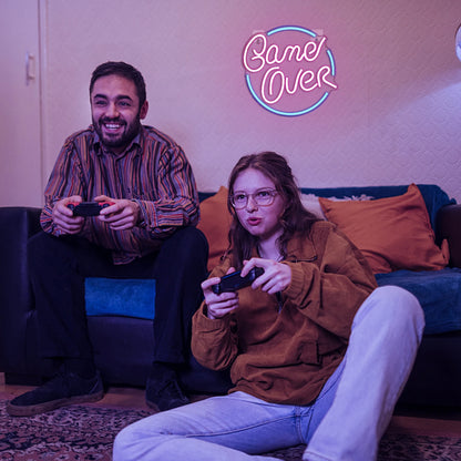 Letreiro de LED "Game Over" 5V USB - Econômico