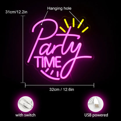 Placa de LED Party Time 5V USB - Econômica