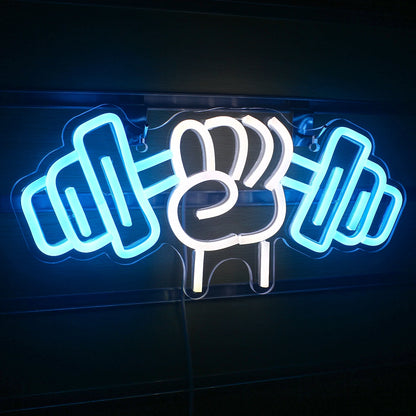 Barbell Weightlifting 5V USB LED Neon Sign - Budget Friendly
