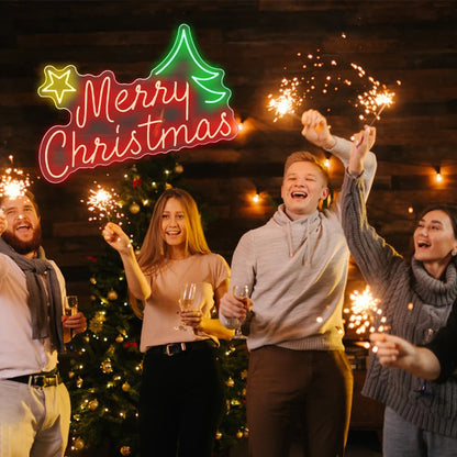 Placa de LED "Feliz Natal" 5V USB - Econômica