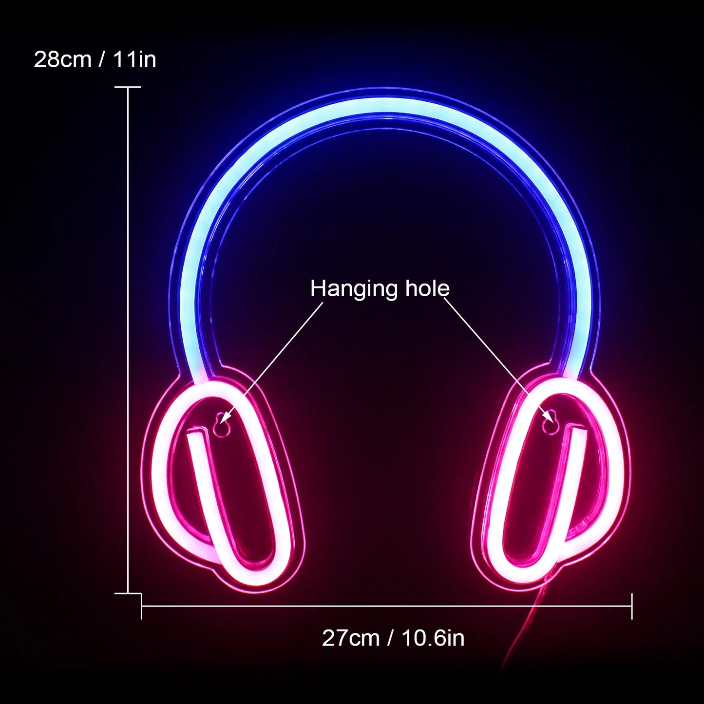 Headphone 5V USB LED Neon Sign - Budget Friendly