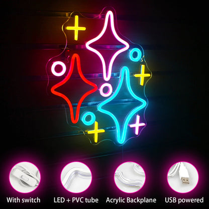 Stars 5V USB LED Neon Sign - Budget Friendly