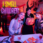 I Smell Children – Decoração para festa de Halloween – letreiro de néon LED (5 V USB)