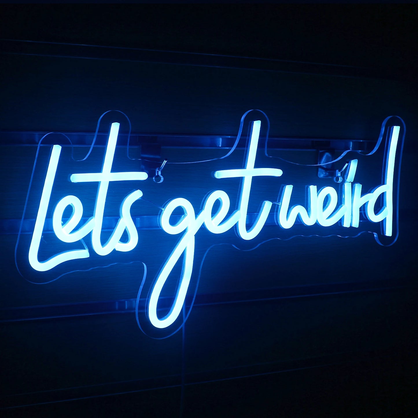 Letreiro de LED "Let's Get Weird" USB 5V - Econômico