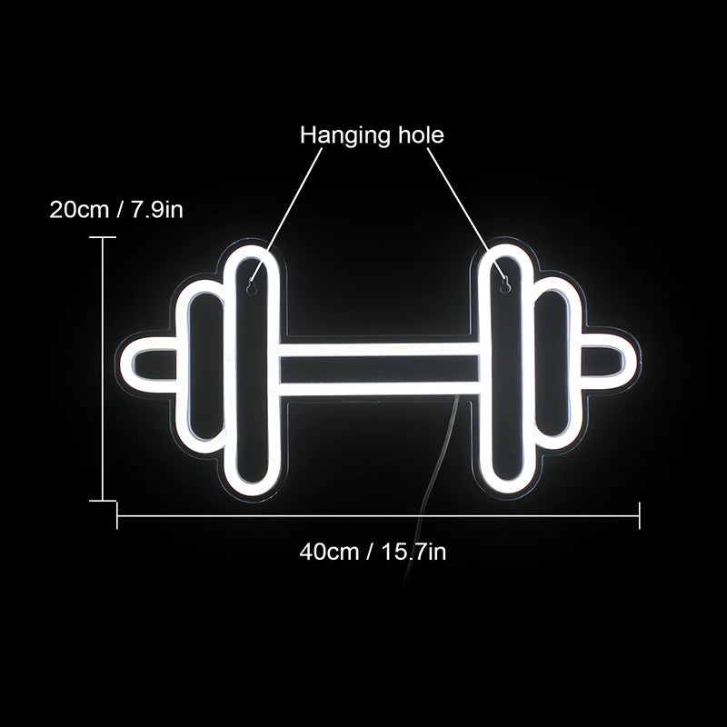 Barra de pesos – letreiro de néon LED (5 V USB)