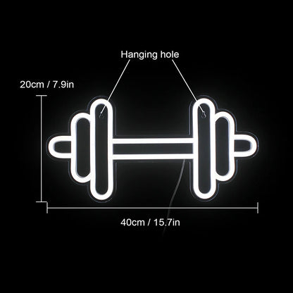 Barbell 5V USB LED Neon Sign - Budget Friendly