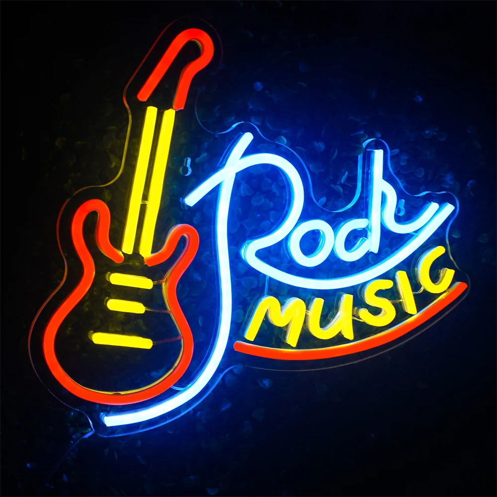 Letras de LED para Música Rock com USB 5V - Econômico