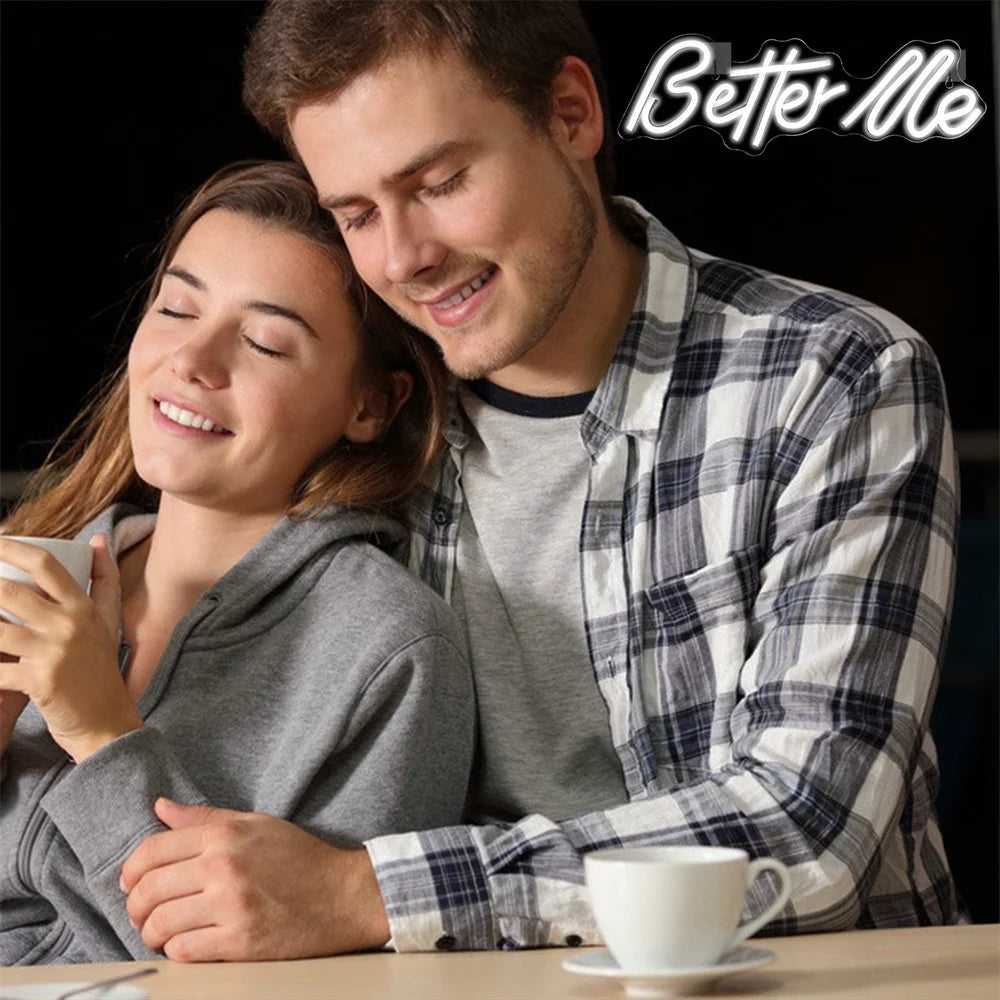Letreiro de LED 5V USB Better Me - Econômico