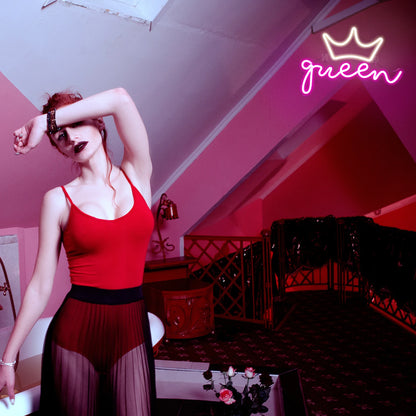 Letreiro de LED Queen 5V USB - Econômico
