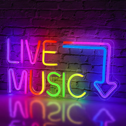 Live Music 5V USB LED Neon Sign - Budget Friendly