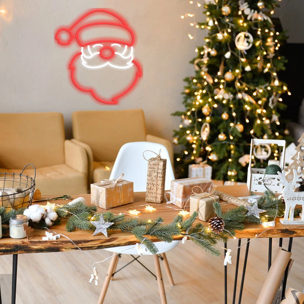 Natal – letreiro de néon LED (5 V USB)