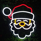 Cara do Pai Natal – letreiro de néon LED (5 V USB)