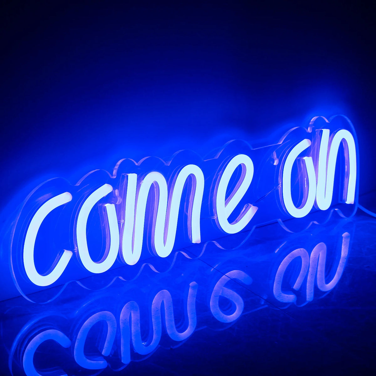 Come On – letreiro de néon LED (5 V USB)