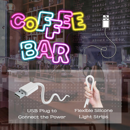 Coffee Bar 5V USB LED Neon Sign - Budget Friendly
