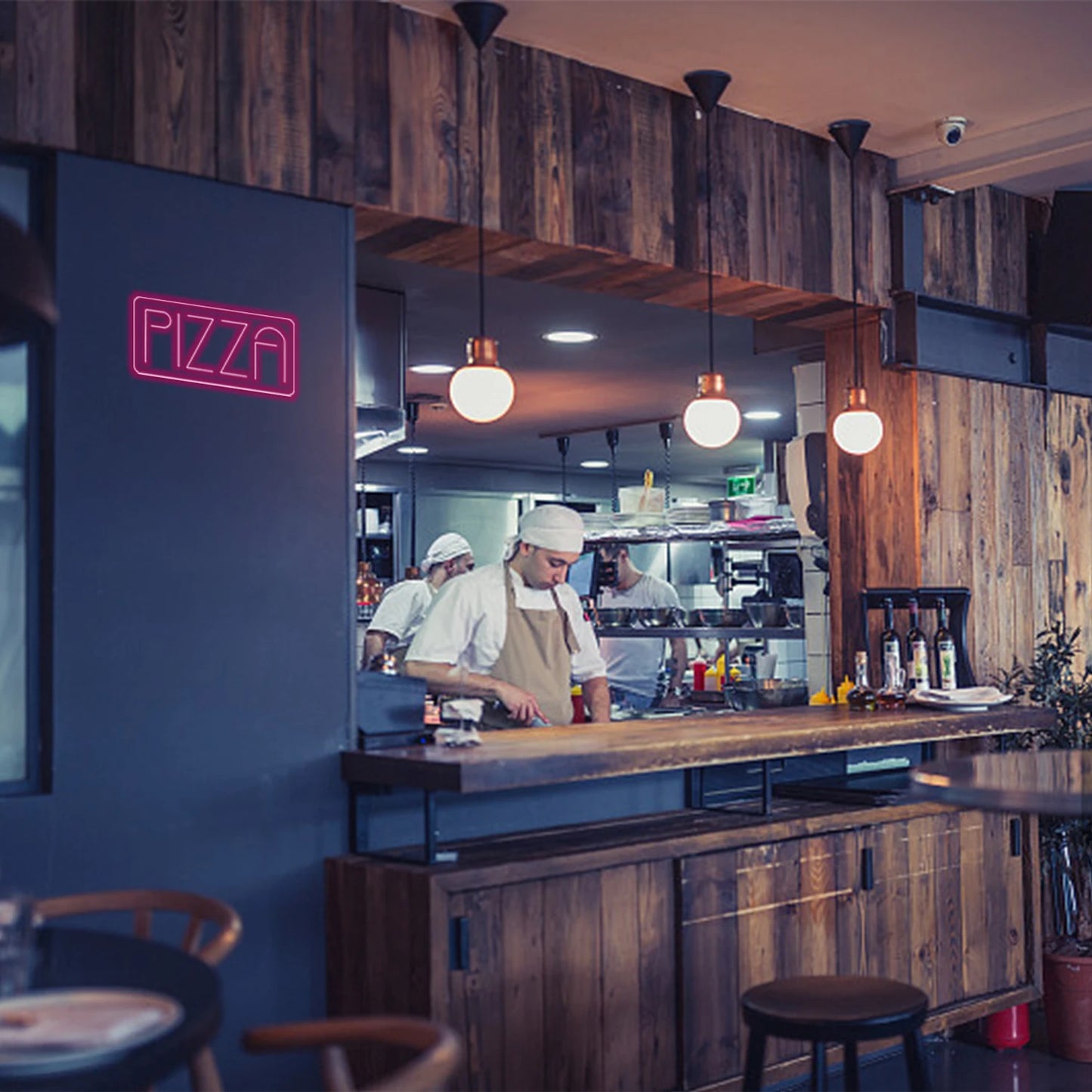 Letreiro de LED USB 5V PIZZA - Econômico