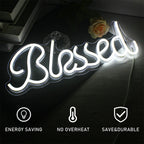 Blessed 5V USB LED Neon Sign - Budget Friendly
