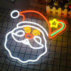 Natal – letreiro de néon LED (5 V USB)