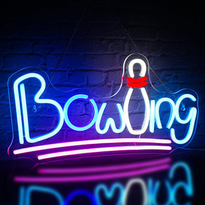 Letreiro de LED USB 5V Bowling - Econômico