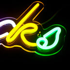 Snacks – Letras coloridas – reclame luminoso em néon LED (5 V USB)