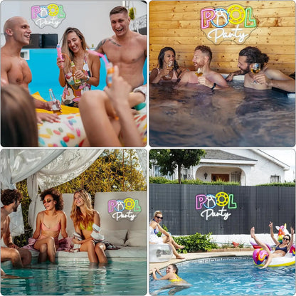 Pool Party 5V USB LED Neon Sign - Budget Friendly