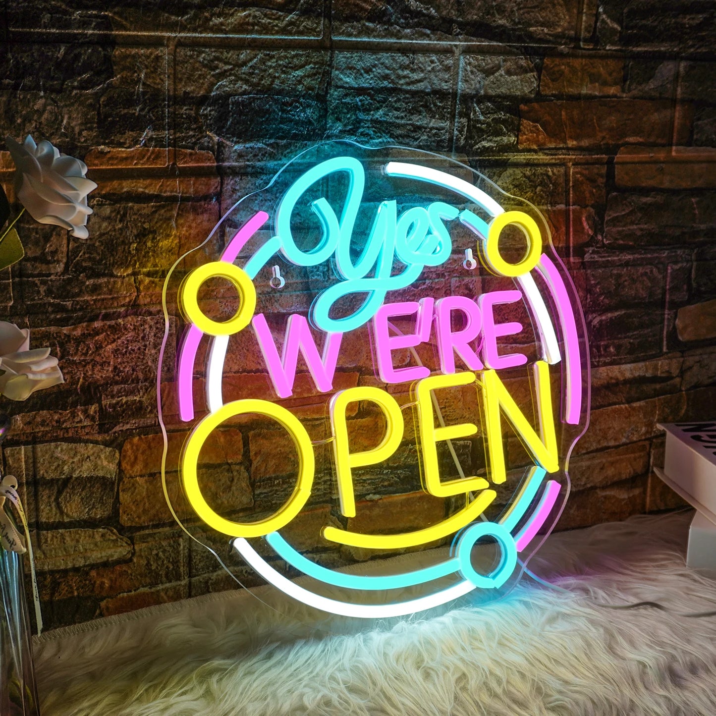 Yes We are Open 5V USB LED Neon Sign - Budget Friendly