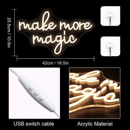 Faça Mais Magia 5V USB Letreiro de LED - Econômico