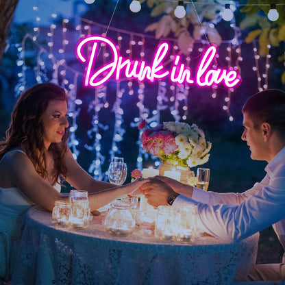 Drunk In Love 5V USB Letras de LED - Econômico
