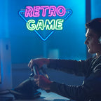 RETRO GAME – Triângulo – letreiro de néon LED (5 V USB)