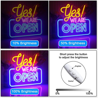 Open 5V USB LED Neon Sign - Budget Friendly