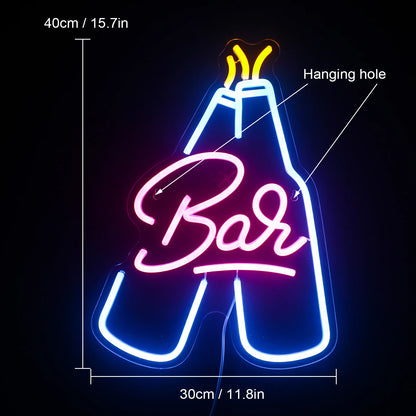 Bar 5V USB LED Neon Sign - Budget Friendly
