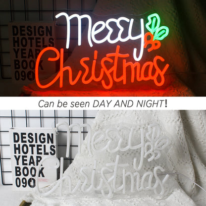 Letreiro de LED USB 5V "Feliz Natal" - Econômico