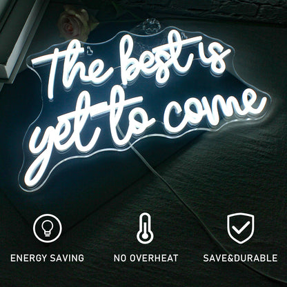O Melhor Está por Vir Letreiro de LED USB 5V - Econômico