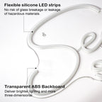 Seek SALON – reclame luminoso em néon LED (5 V USB)