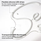 Seek SALON – reclame luminoso em néon LED (5 V USB)