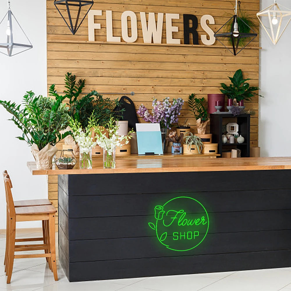 Letreiro de LED USB 5V para Floricultura - Econômico