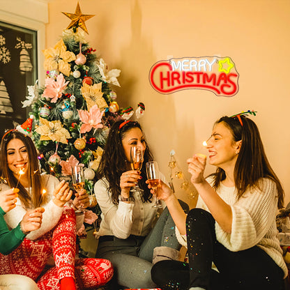 Letreiro de LED Feliz Natal 5V USB - Econômico