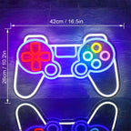 Jogador de videojogos – letreiro de néon LED (5 V USB)