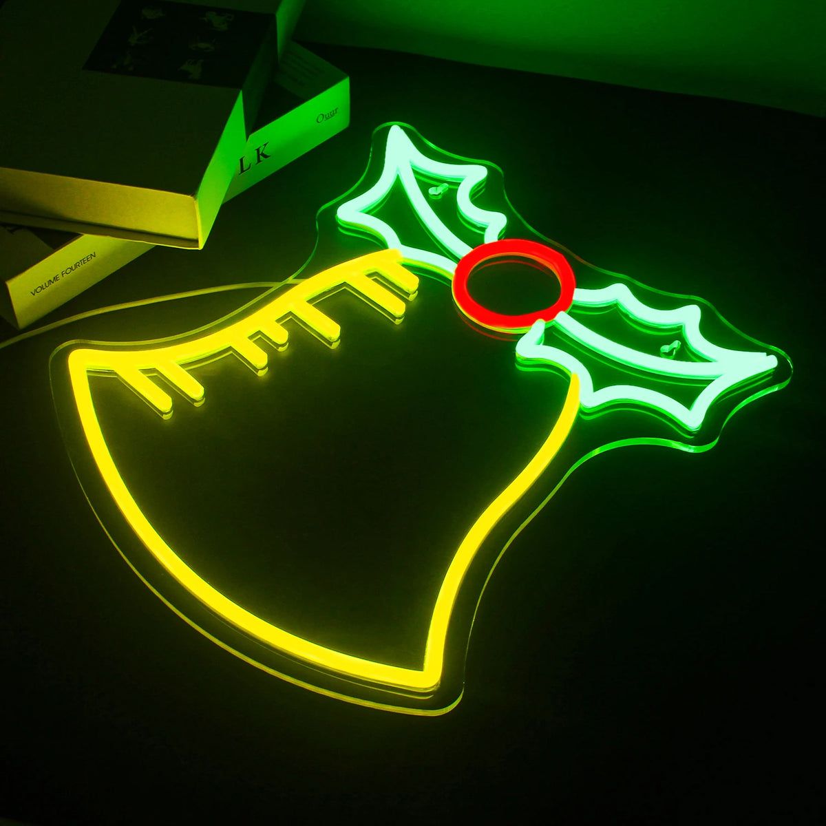 Sino de Natal – letreiro de néon LED (5 V USB)