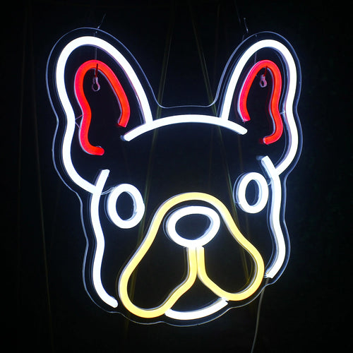 Cão adorável – letreiro de néon LED (5 V USB)
