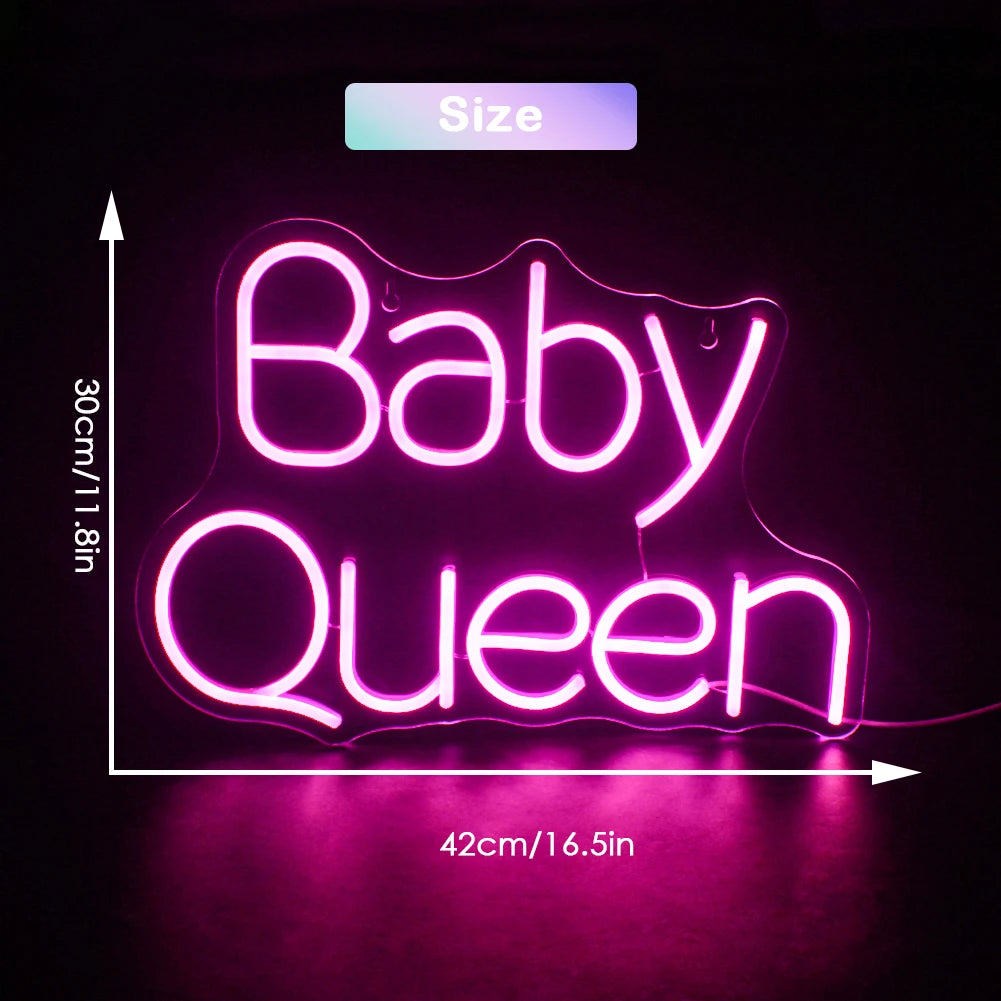 Baby Queen 5V USB LED Neon Sign - Budget Friendly