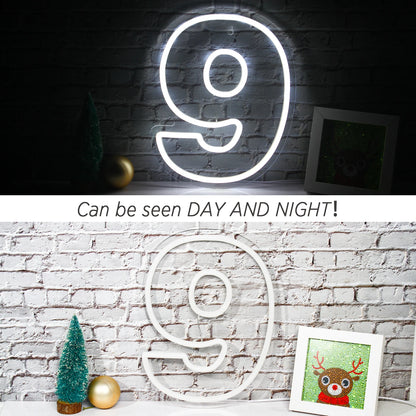 Número Digital de Aniversário 0-9 Letreiro de LED USB 5V - Econômico