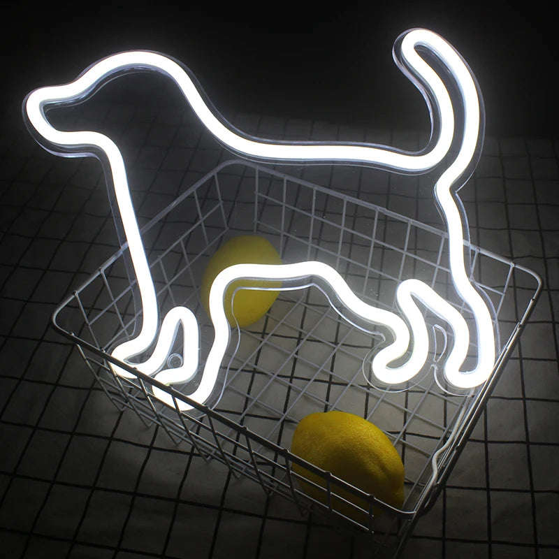 Letreiro de LED 5V USB para Cães Pequenos - Econômico