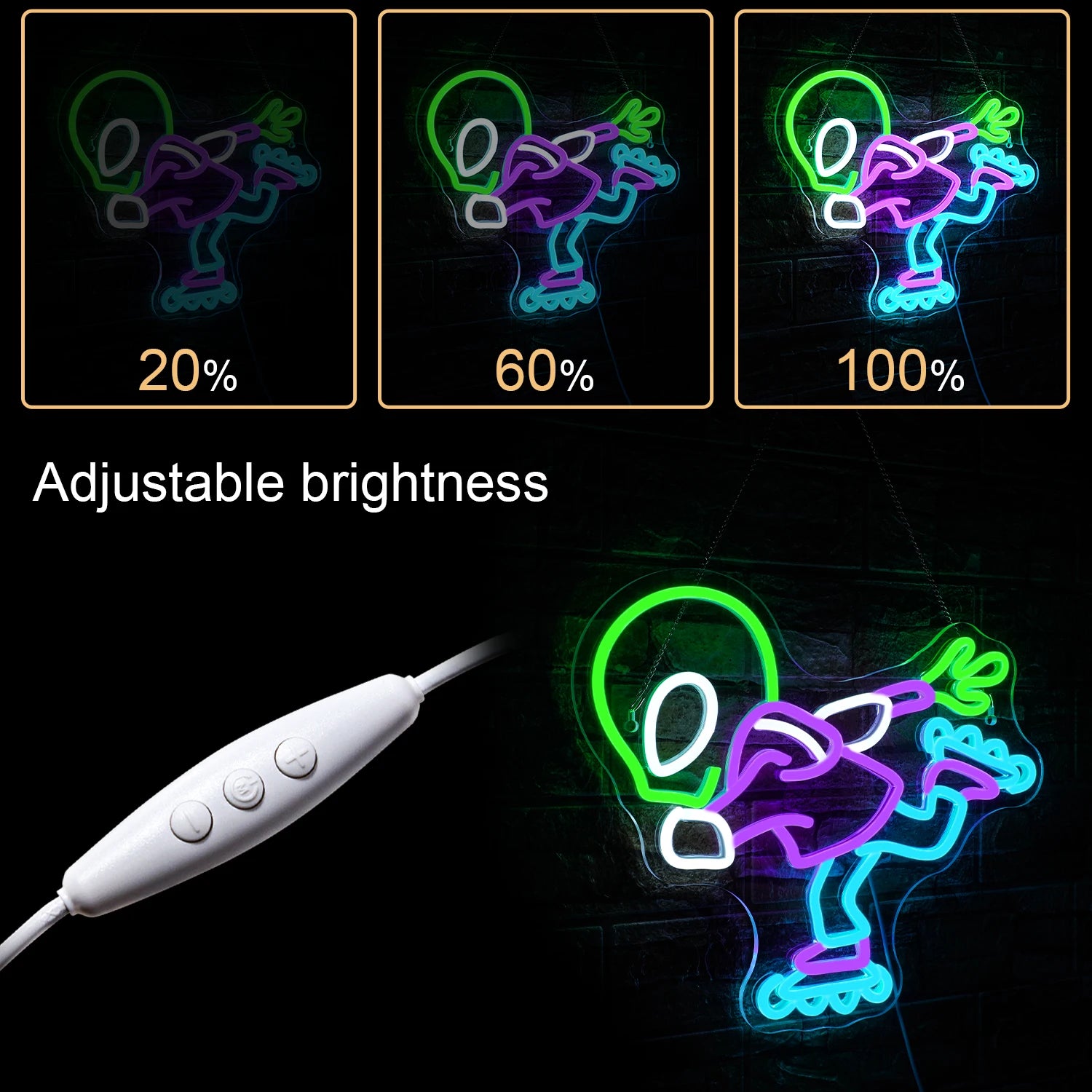 Letreiro de LED Alien 5V USB - Econômico