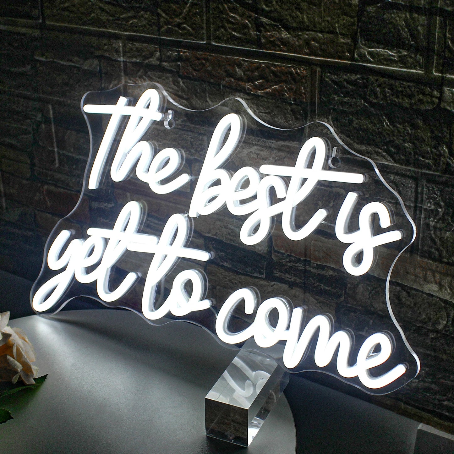 O Melhor Está por Vir Letreiro de LED USB 5V - Econômico