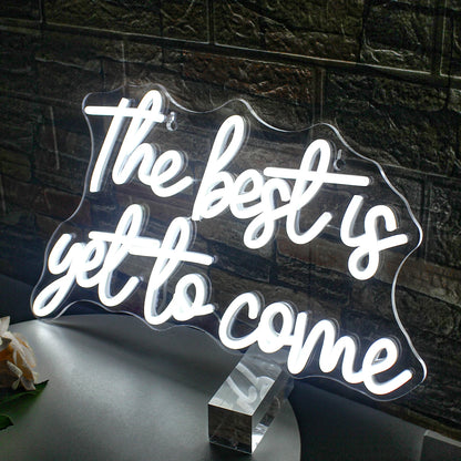 O Melhor Está por Vir Letreiro de LED USB 5V - Econômico